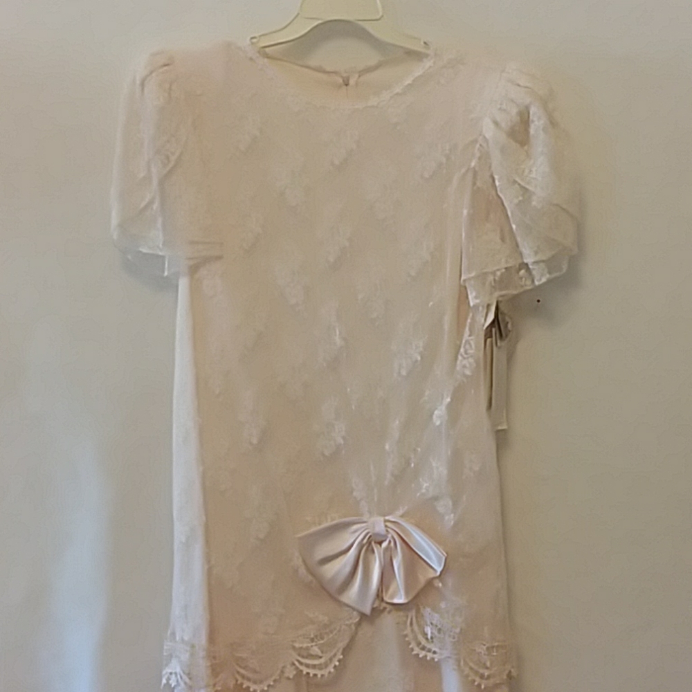 Vintage pale pink lacey dress
